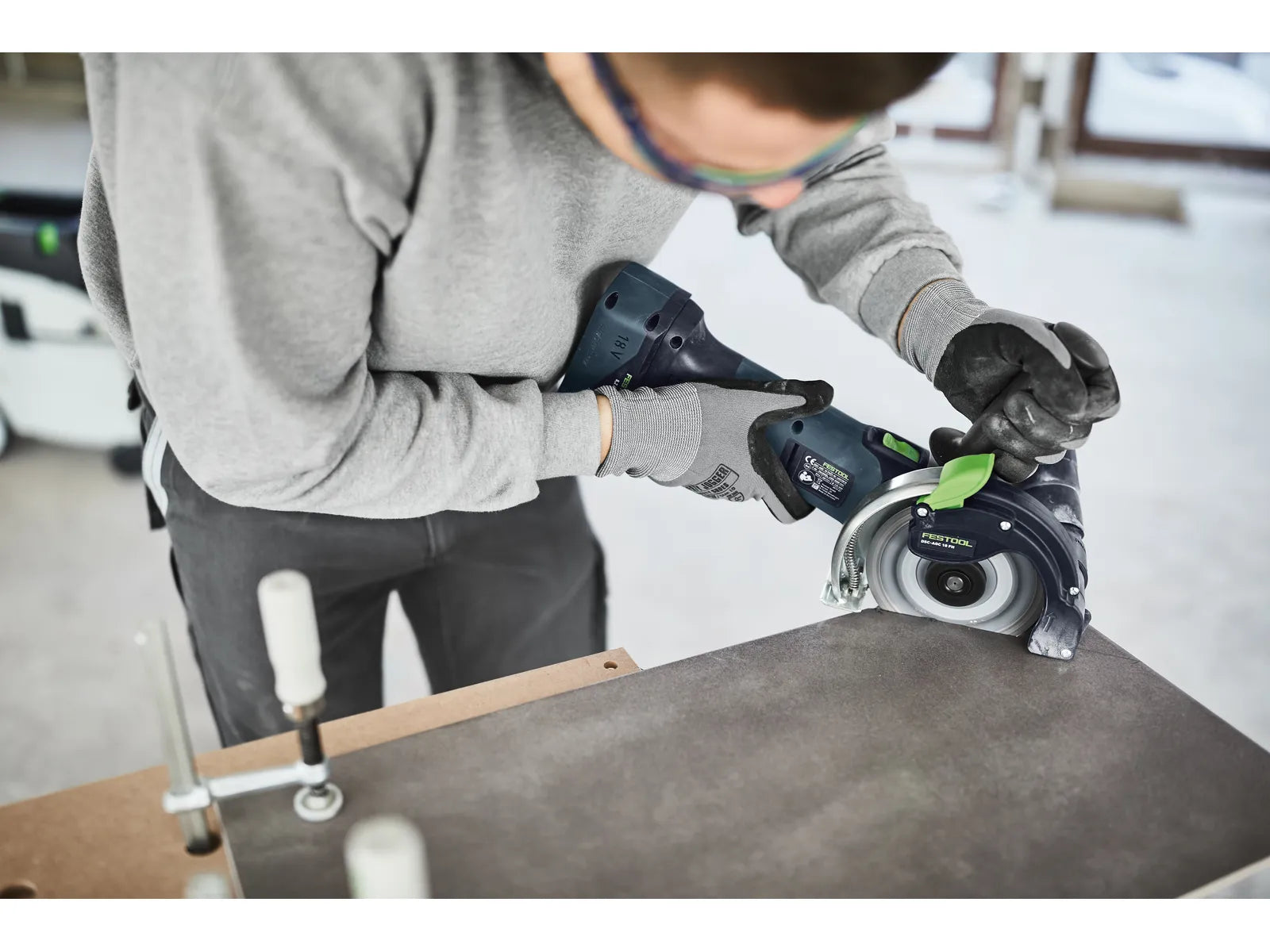 Système de Coupe à Main Levée Sans Fil DSC-AGC 18-125 FH EB-Basic de Festool - Numéro de Modèle 576829 - Image 7