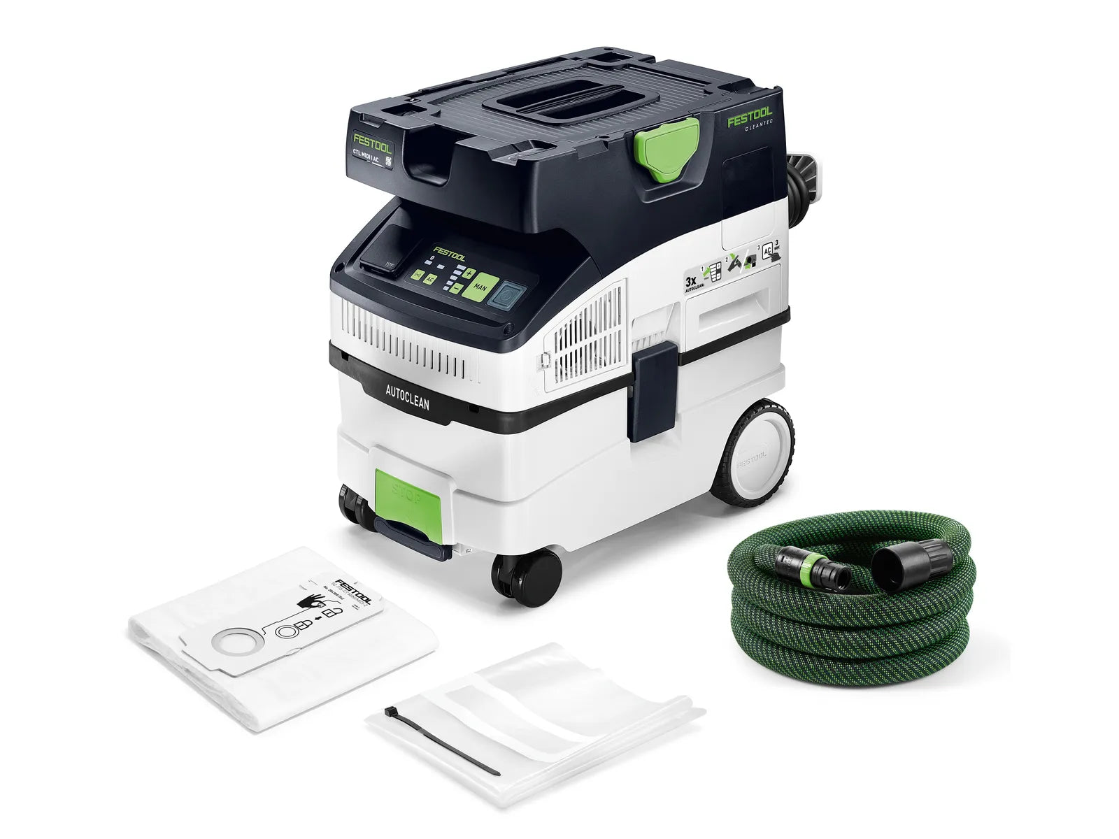 Extracteur de Poussière Mobile Festool CTL MIDI I AC - 578545 avec Technologie AUTOCLEAN et Bluetooth® - Image 3