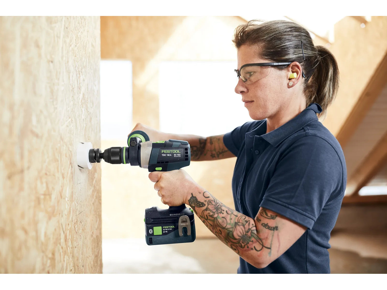 Perceuse sans fil QUADRIVE TDC 18/4 Festool 575601 - Puissante et Polyvalente avec quatre vitesses - Image 1