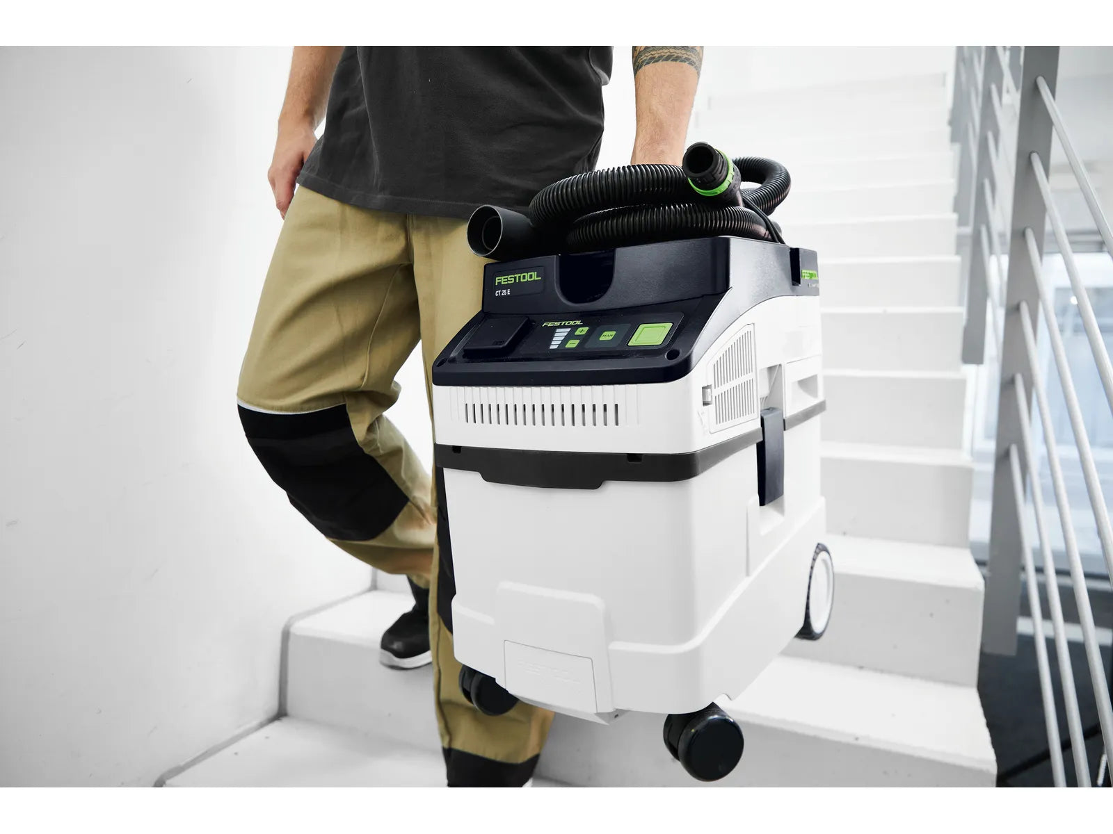Aspirateur mobile CLEANTEC CT 25 E 577498 - Idéal pour les grands volumes de poussière et de saleté - Image 5