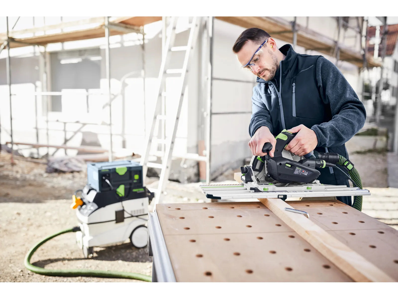 Scie Plongeante Festool TS 60 K 576721 - Profondeur de Coupe de 60 mm, Moteur EC-TEC, Système Anti-Rebond - Image 6