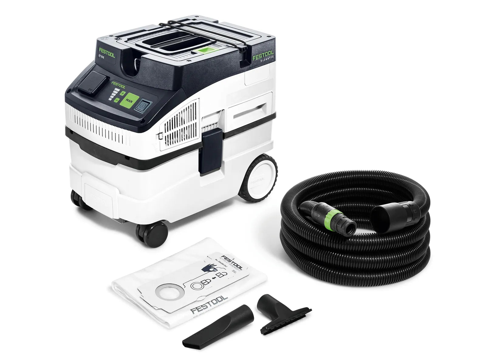 Festool Aspirateur Mobile CLEANTEC CT 15, Numéro de Modèle 578327 - Idéal pour Ateliers et Chantiers - Image 5