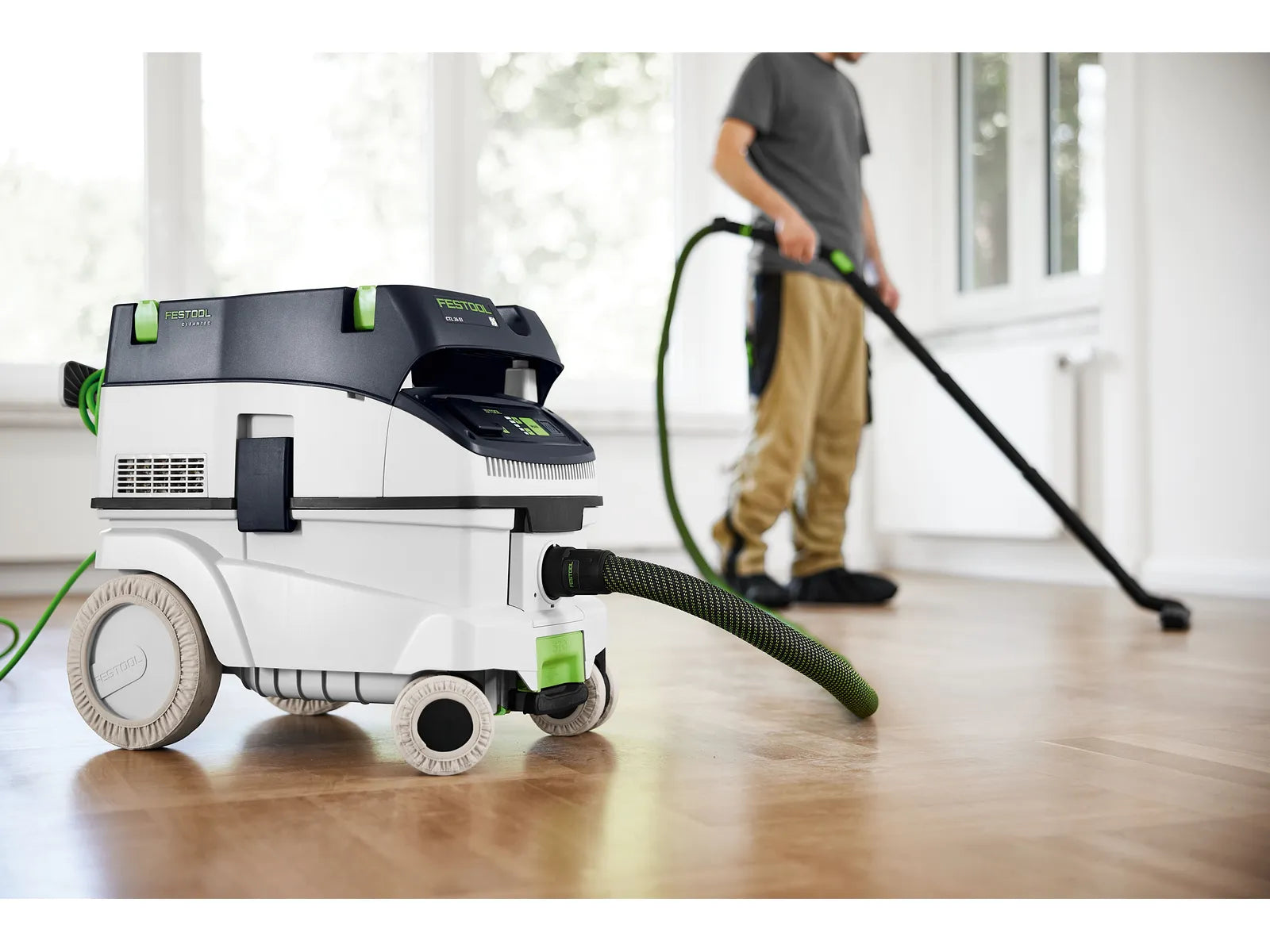 Aspirateur mobile CLEANTEC CTM 26 EI-FLR de Festool avec interface Bluetooth® et fonction antistatique - Image 2