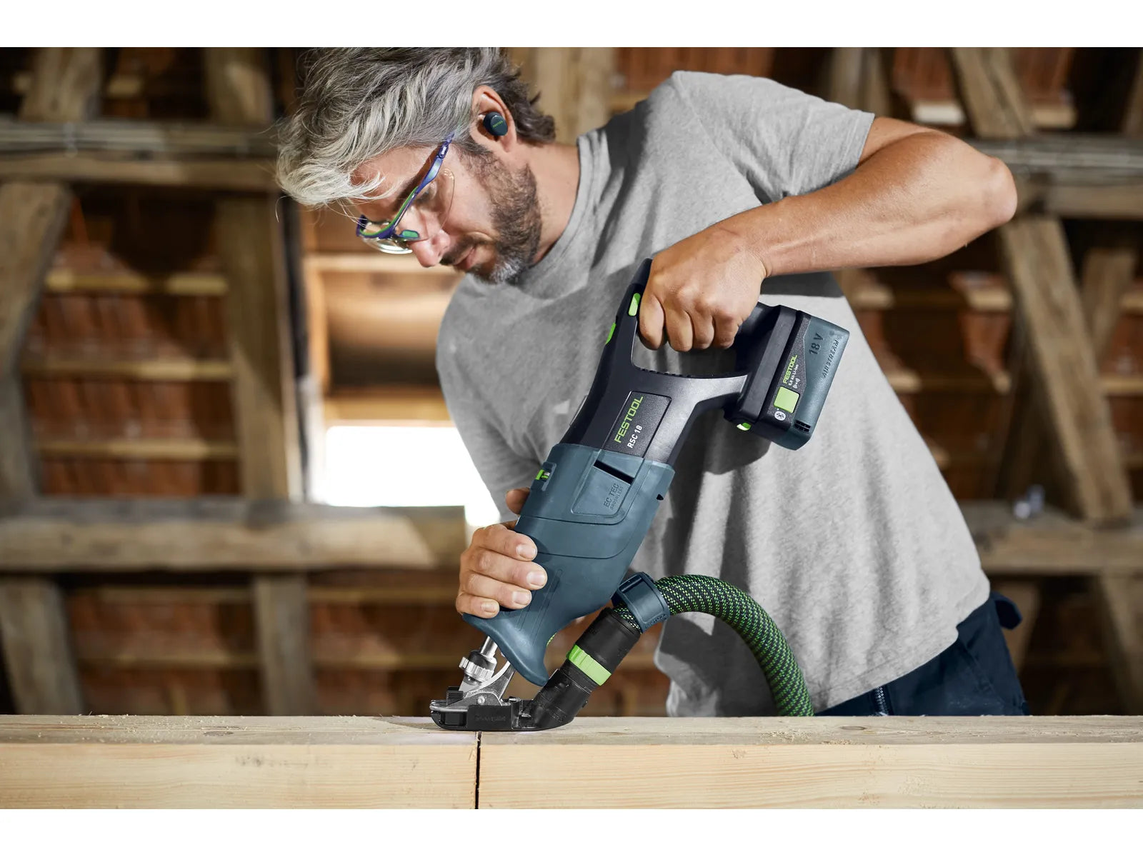 Scie Sabre Sans Fil Festool RSC 18 - 576947 - Puissante et Robuste avec Moteur EC-TEC - Image 4