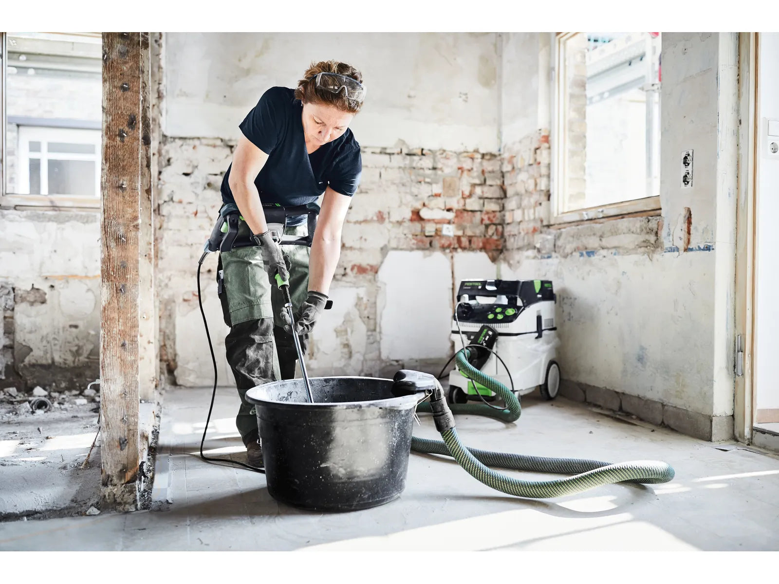 Mélangeur Festool MX 1200 (575813) avec Extraction de Poussière et Réglage ErgoFix - Image 4