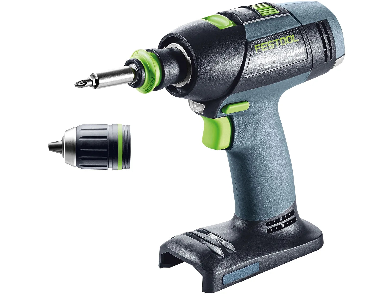 Perceuse-visseuse sans fil Festool T 18+3, Numéro de modèle 576448, avec système de changement rapide CENTROTEC - Image 2