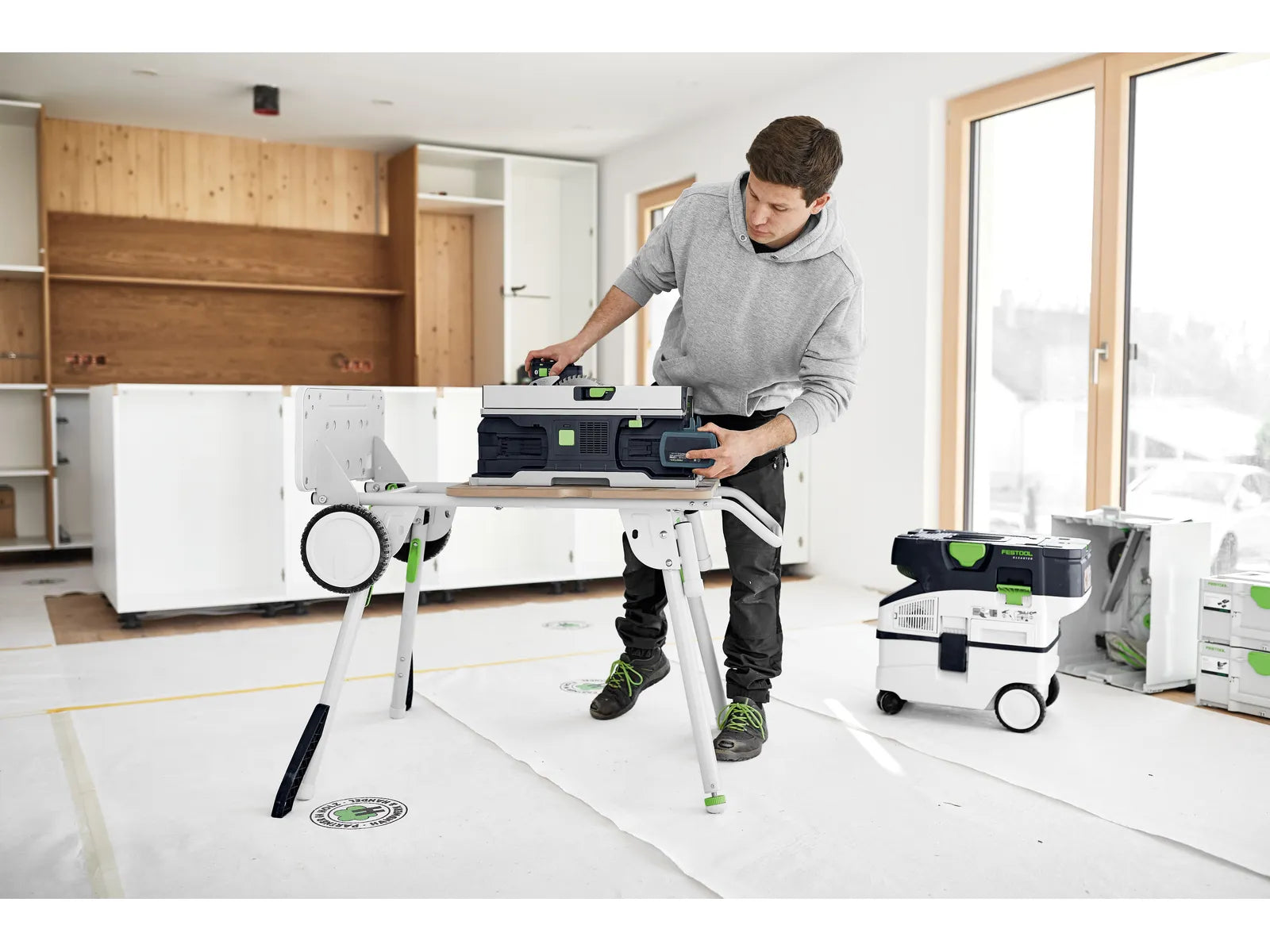 Scie sur Table sans Fil Festool CSC SYS 50 - Compacte et Précise avec Système de Batterie Double 2x18V - Image 8