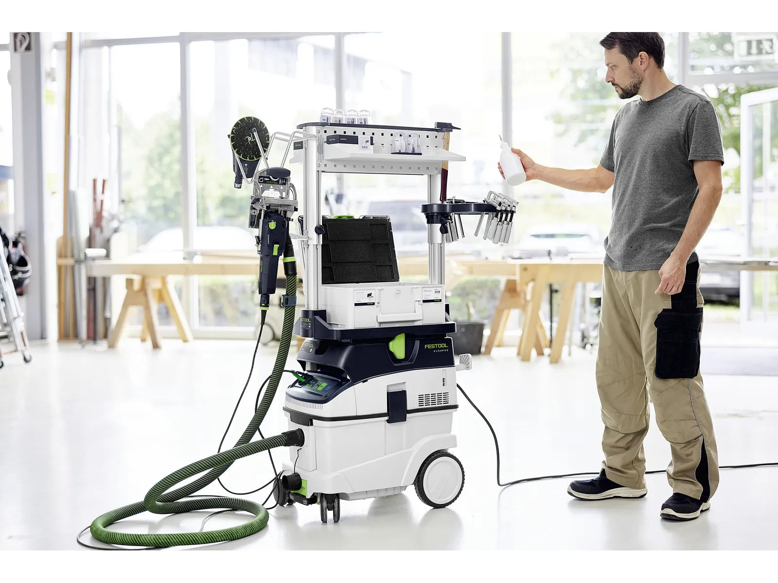 Festool Aspirateur Mobile CLEANTEC CTM 36 EI AC avec Interface Bluetooth® et Fonction AUTOCLEAN, Numéro de Modèle: 577856 - Image 1