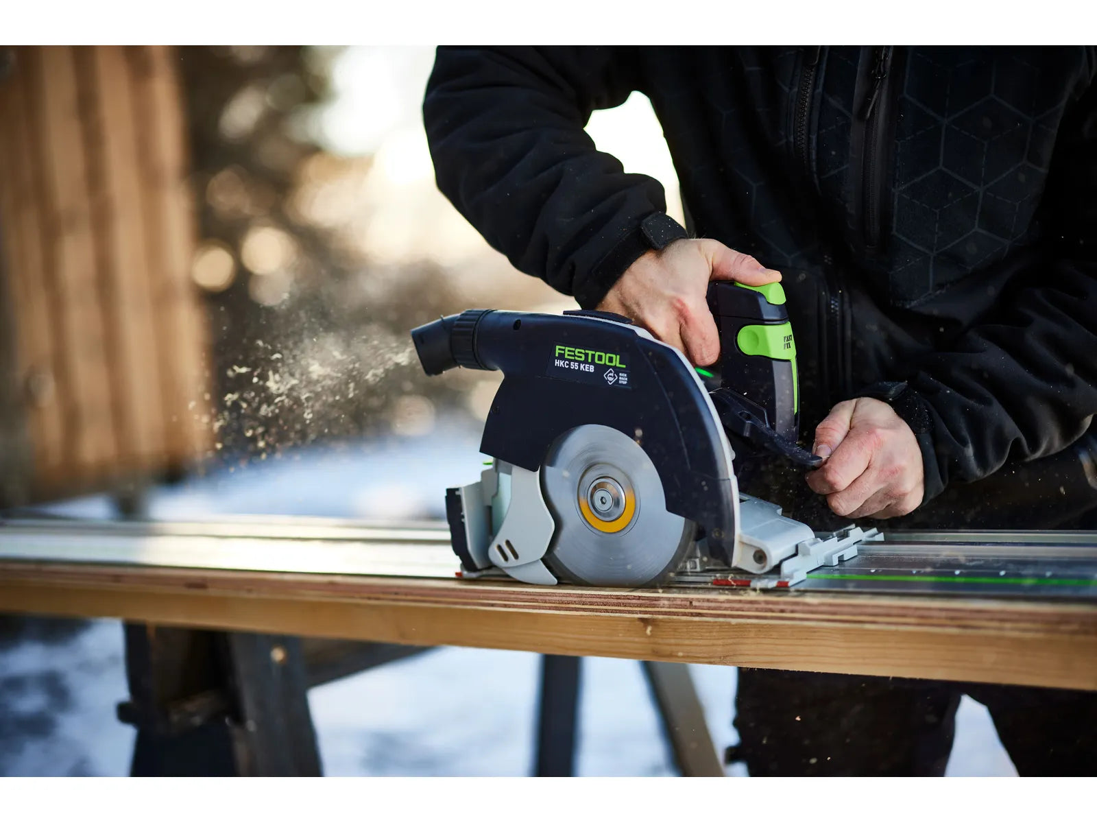Scie Circulaire Sans Fil Festool HKC 55 K - Puissante et Précise avec Guide de Coupe - Image 1