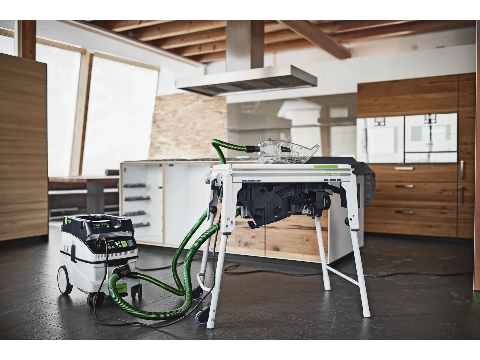 Scie sur Table Festool TKS 80 N°575781 - Sécurité Optimisée et Travail Sans Poussière - Image 3
