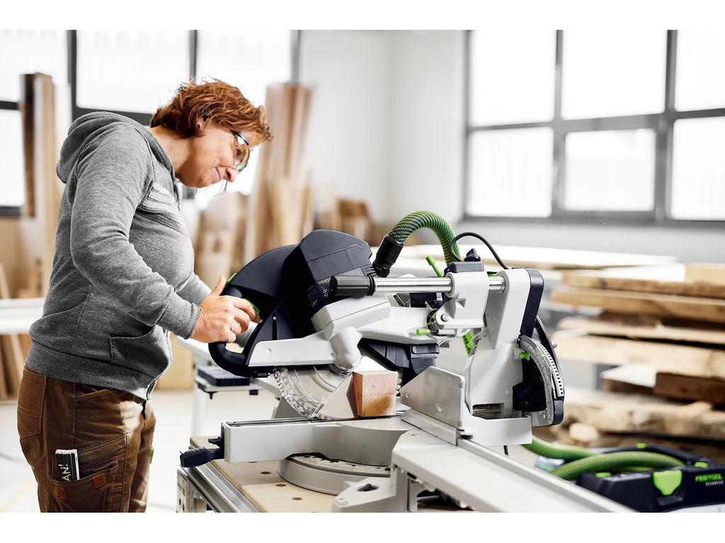 Scie à onglets radiale KAPEX KS 120 R 575302 de Festool avec guide à double colonne et laser à double ligne - Image 10