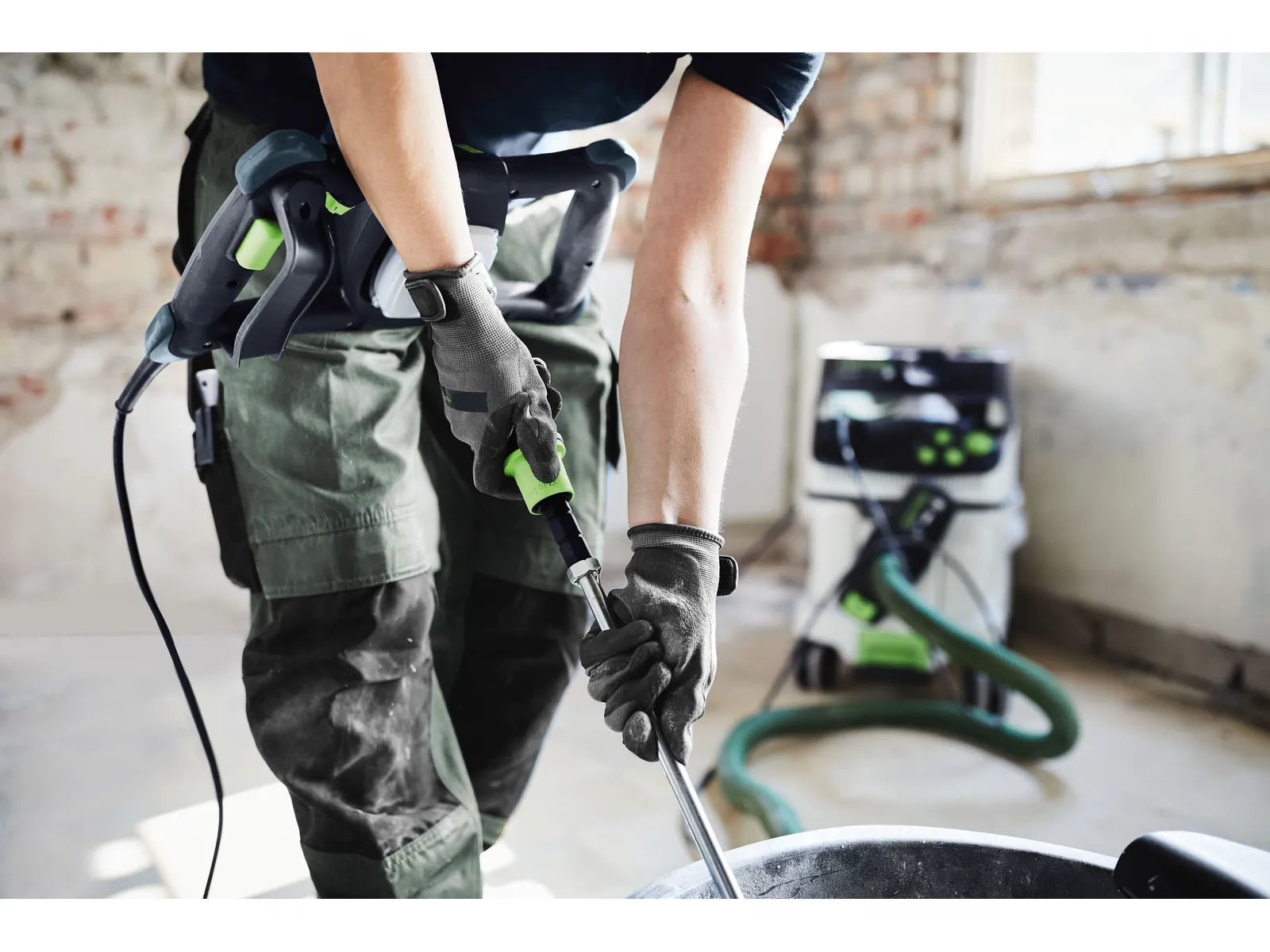 Mélangeur Festool MX 1000 Éco - Numéro de produit 575806 - Avec système d'extraction de poussière et réglage de la hauteur ErgoFix - Image 1