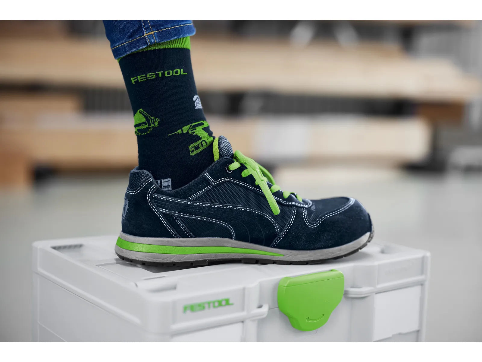 Chaussettes Festool SOCK-FT1-S, Ensemble de Deux, Confortables et Élégantes, Taille S - Image 1