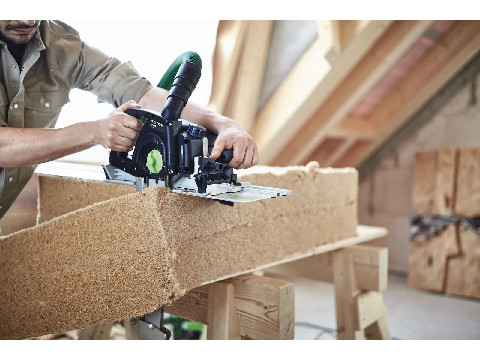 Scie à épée Festool IS 330 EB 575979 - Spécialiste de la découpe des matériaux isolants avec une profondeur de coupe de 330 mm - Image 6