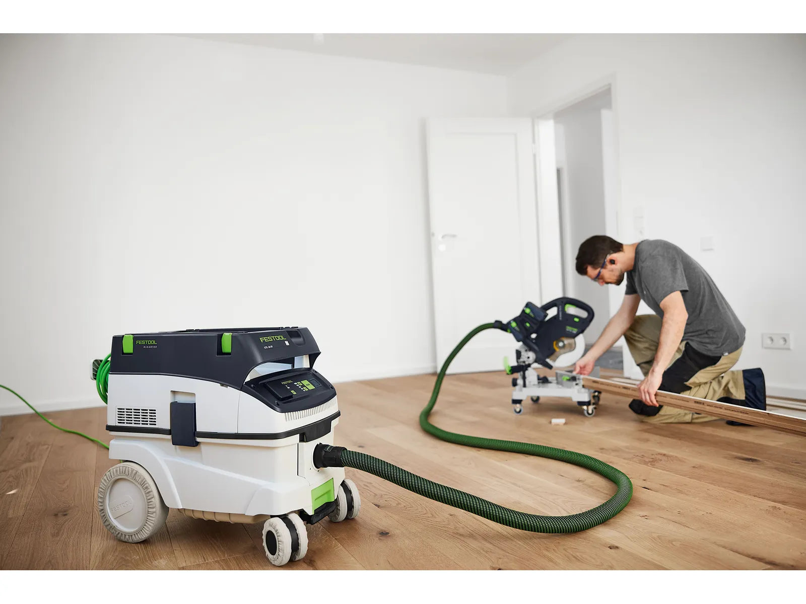Aspirateur mobile CLEANTEC CTM 26 EI-FLR de Festool avec interface Bluetooth® et fonction antistatique - Image 3