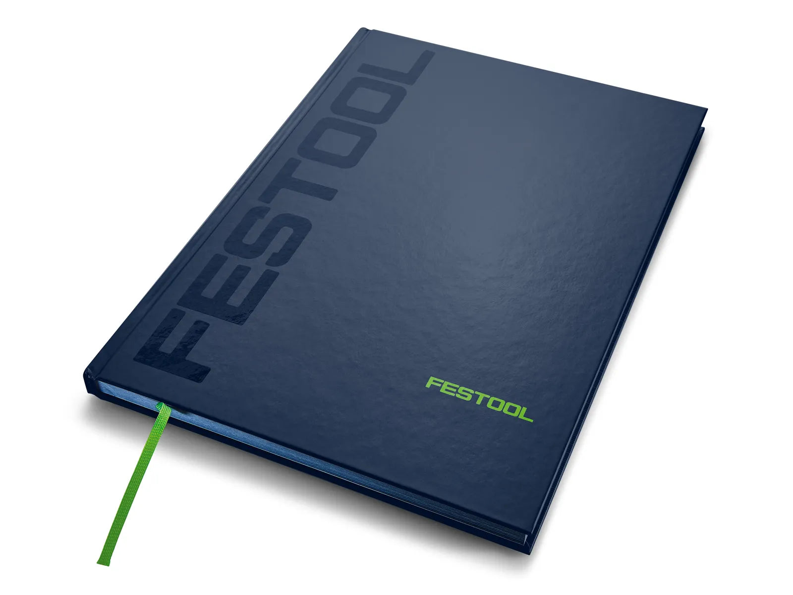 Carnet à Couverture Rigide NB-FT1 de Festool, 200 Pages, Format A4, Bleu Foncé/Vert, avec Signet - Image 4