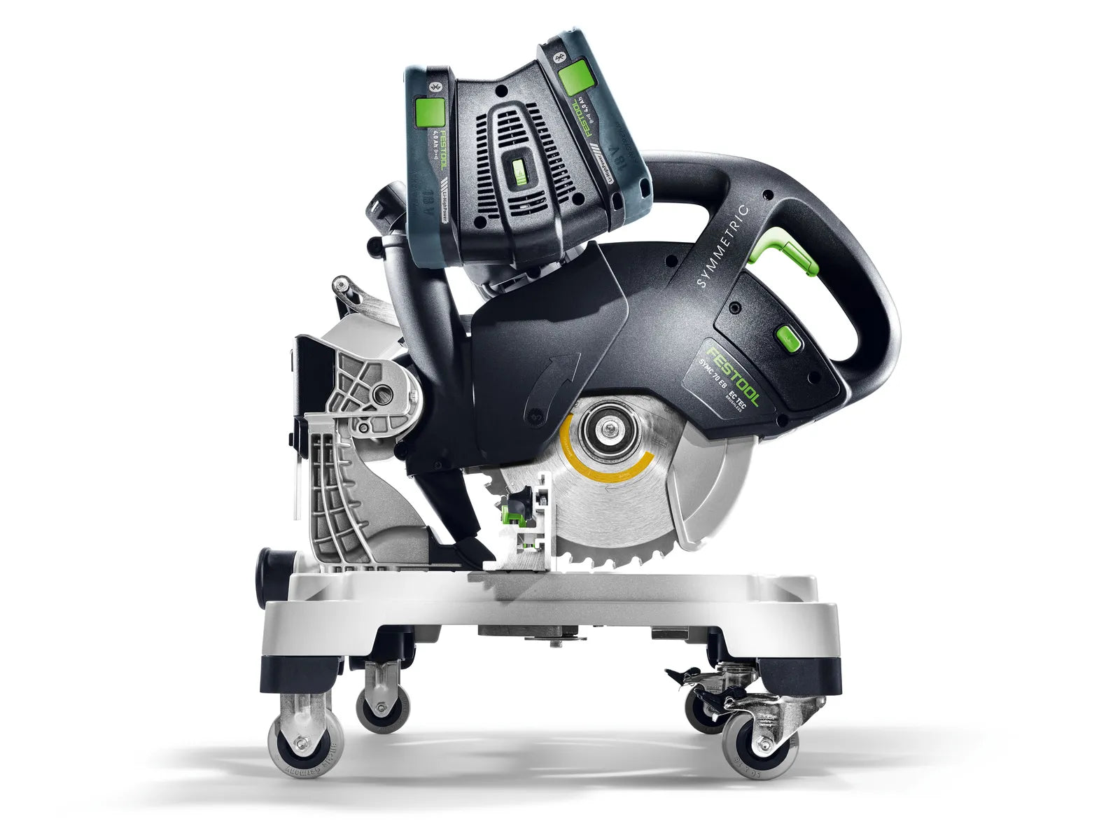 Scie à onglets sans fil SYMC 70 Festool 577424 - Précision et mobilité avec système de batterie double - Image 6