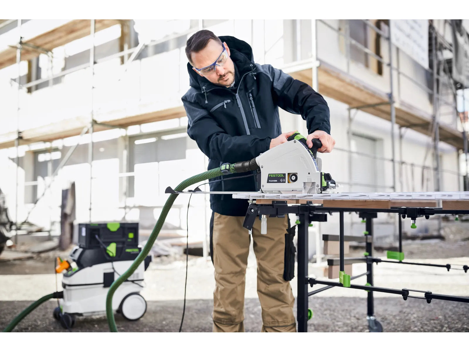 Scie Plongeante Festool TS 60 K 576721 - Profondeur de Coupe de 60 mm, Moteur EC-TEC, Système Anti-Rebond - Image 1