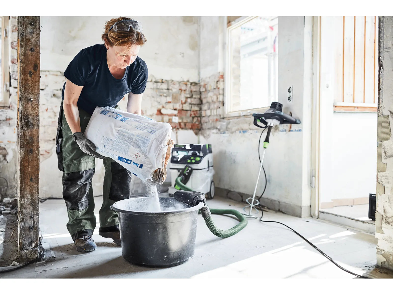 Mélangeur Festool MX 1600/2 RE EF HS3R avec Extraction de Poussière et Réglage ErgoFix - Image 4