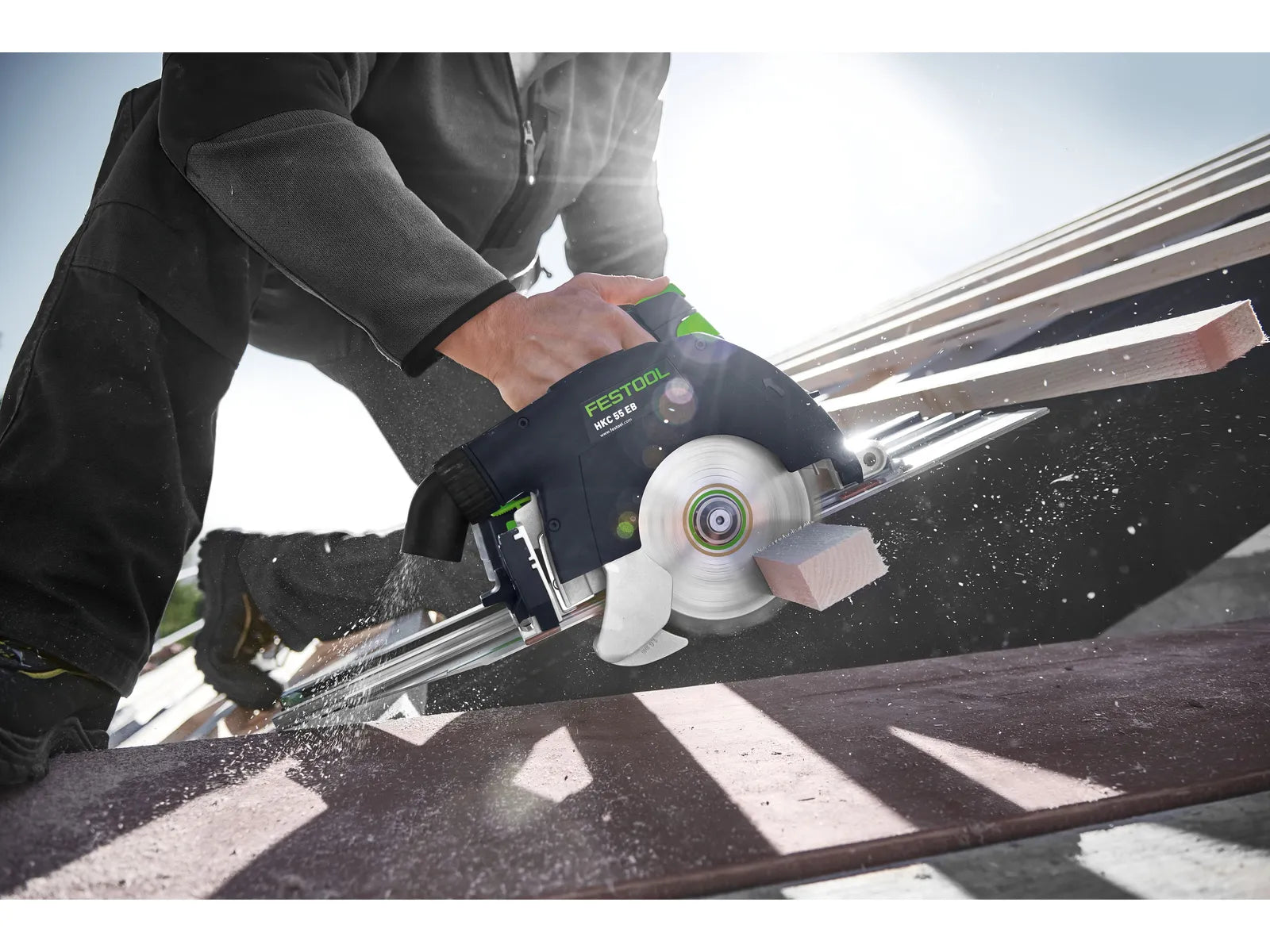 Scie Circulaire Sans Fil HKC 55 5,0 EBI-Plus-SCA Festool avec Technologie Bluetooth® et Chargeur Rapide SCA 16 - Image 1