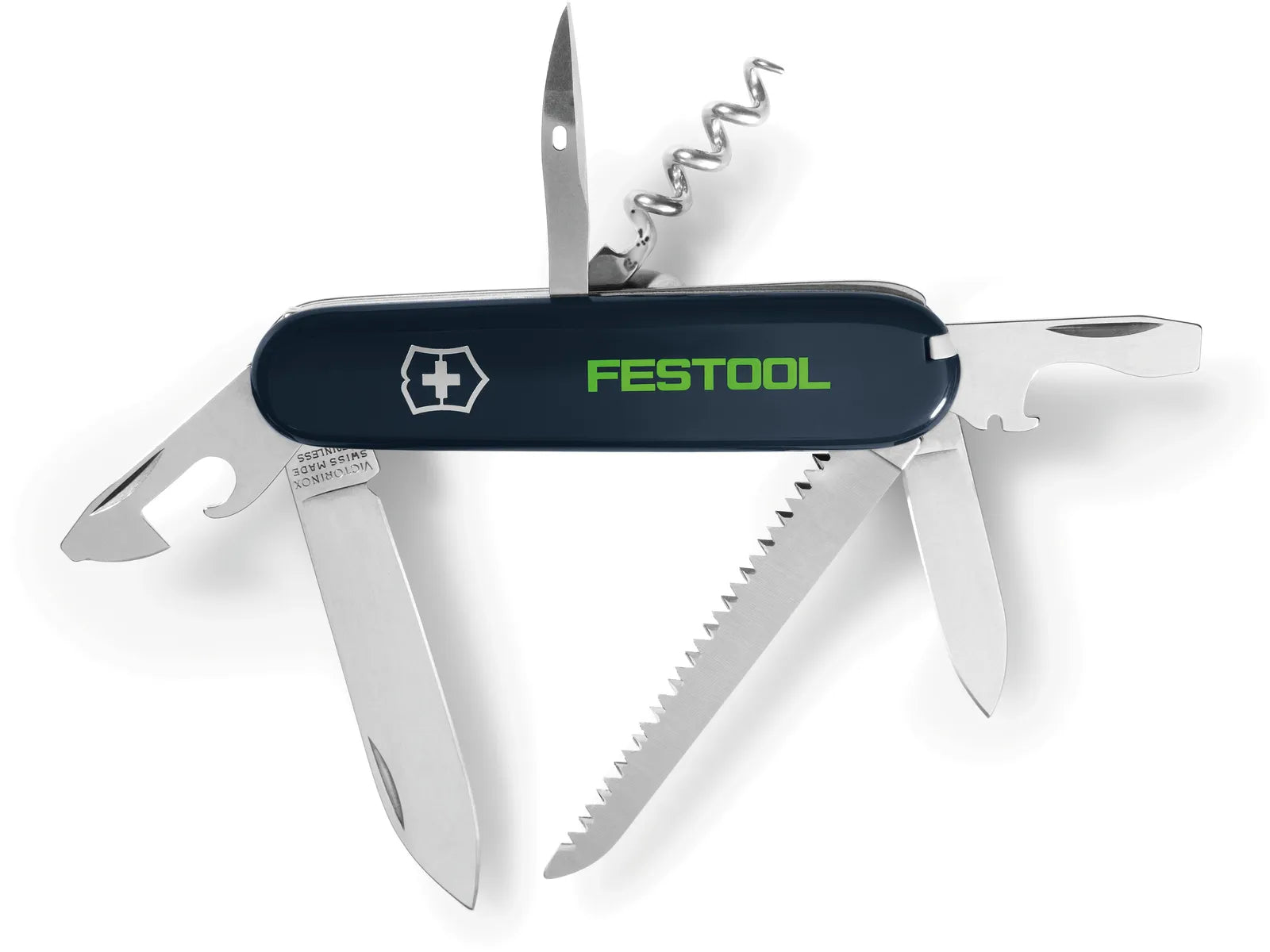 Couteau Suisse Victorinox TM-FT1 Festool avec 13 Fonctions, Lame de Sac, Bleu Foncé - Image 1